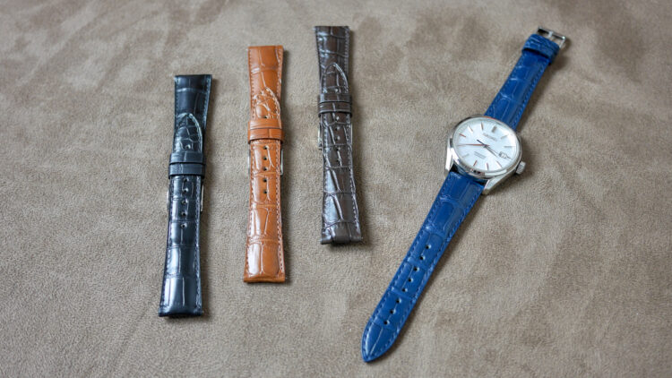 Velcro leather watch band - Alligator – ABP Concept