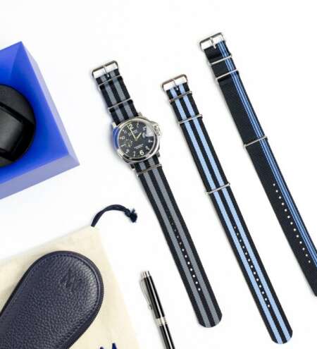 Bracelet NATO, pochette et Swiss Kubik