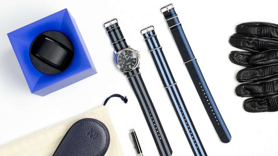 Bracelet NATO, pochette et Swiss Kubik