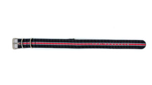 Bracelet NATO BNTNRG noir gris et rouge
