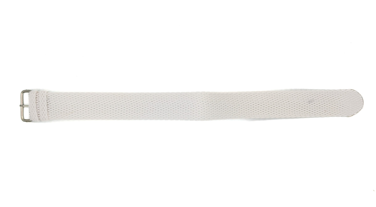Bracelet NATO Perlon Classic blanc