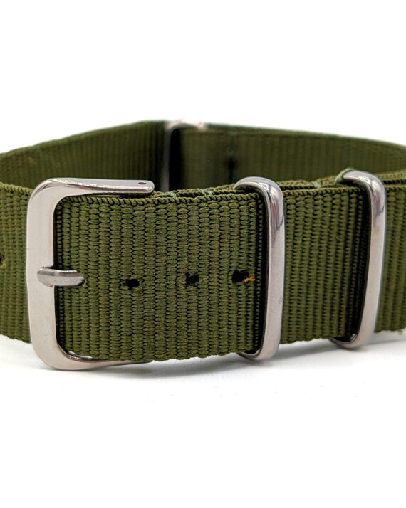 Bracelet NATO montre Militaire khaki foncé BNMKF