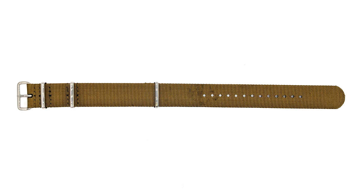 Bracelet miltaire NATO Kaki marron BNMKH