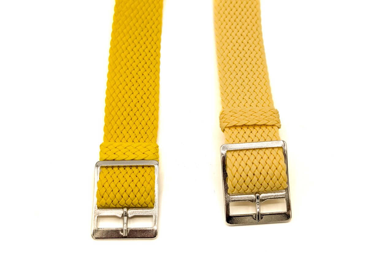 Bracelet montre NATO Perlon Colors jaune