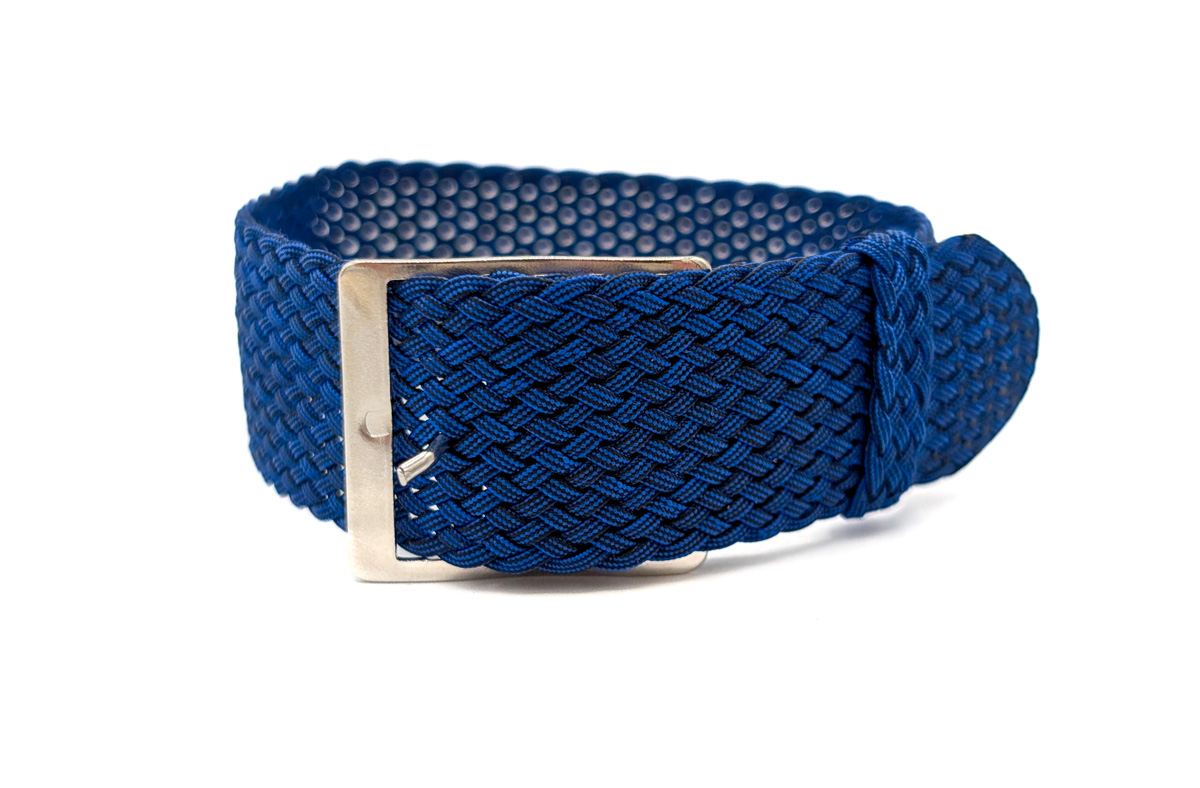 Bracelet montre Perlon classic bleu