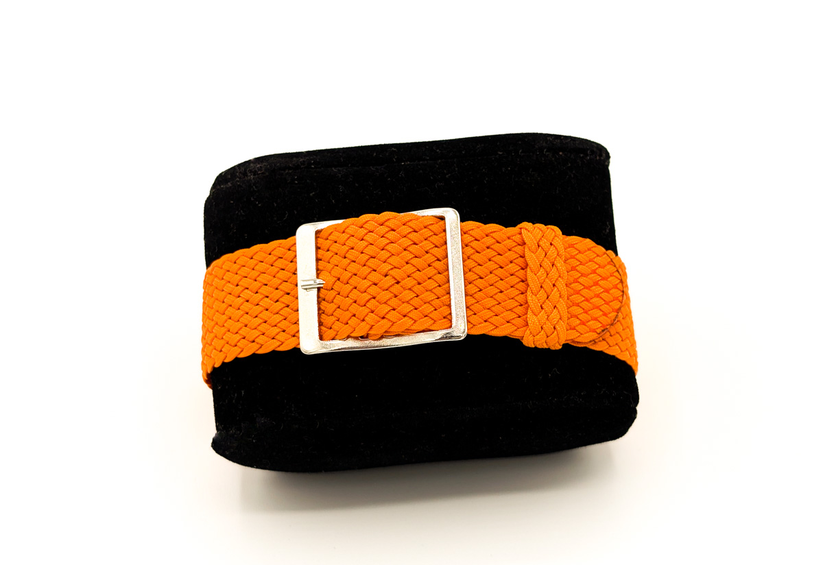 Bracelet montre orange perlon colors