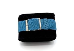 Bracelet montre perlon colors bleu ciel