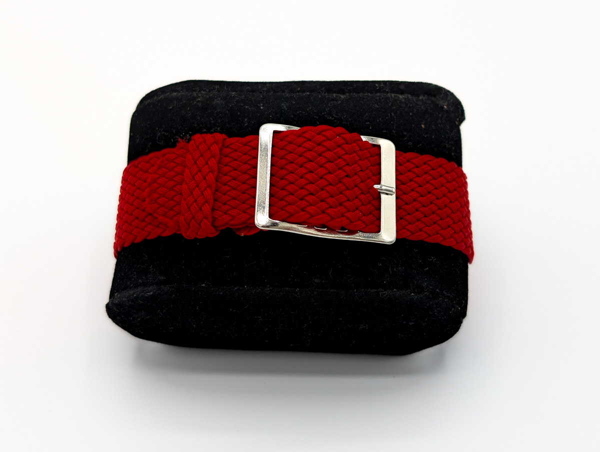 Bracelet montre perlon colors rouge