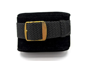 Bracelet montre perlon noir classic