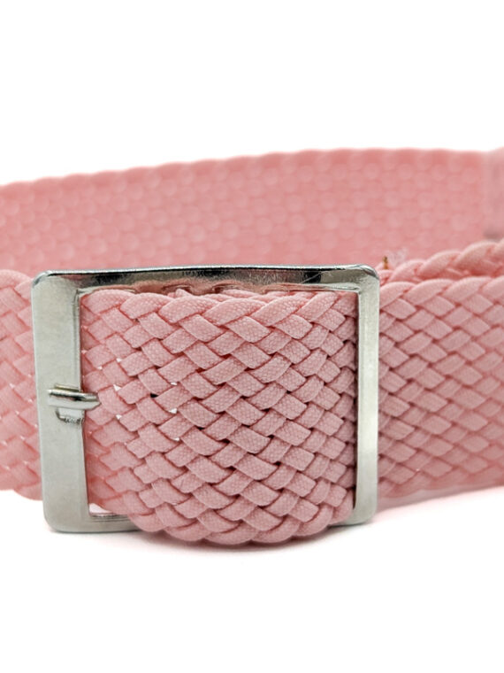 Bracelet montre perlon rose