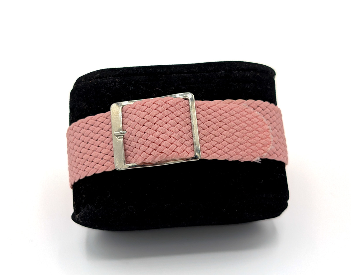Bracelet montre perlon rose BPCOR