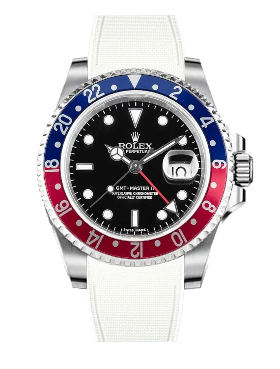 rolex-GMT-Master-II-non-ceramic-rubber-rstrap-blanc