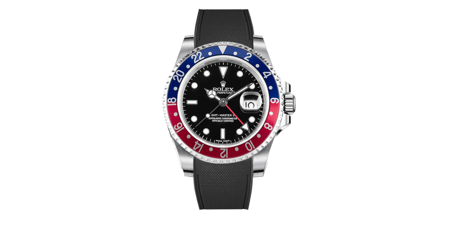 rolex-GMT-Master-II-non-ceramic-rubber-rstrap-noir