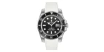 rolex-submariner-rubber-rstrap-Glidelock-blanc