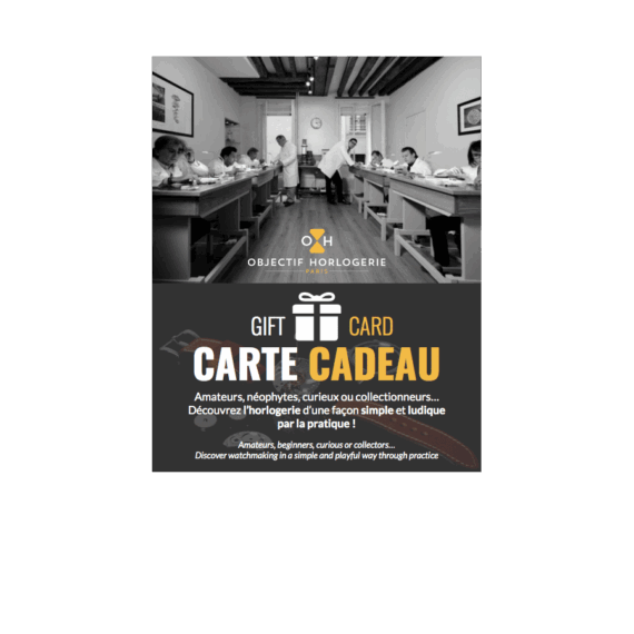 Carte cardeaux Objectif Horlogerie