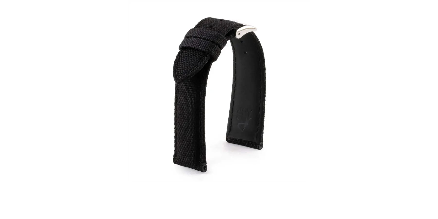 bracelet-montre-tissu-cordura-noir
