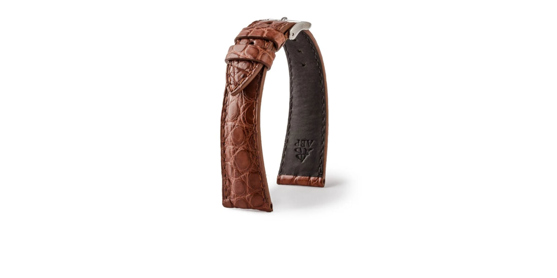 bracelet stock croco marron
