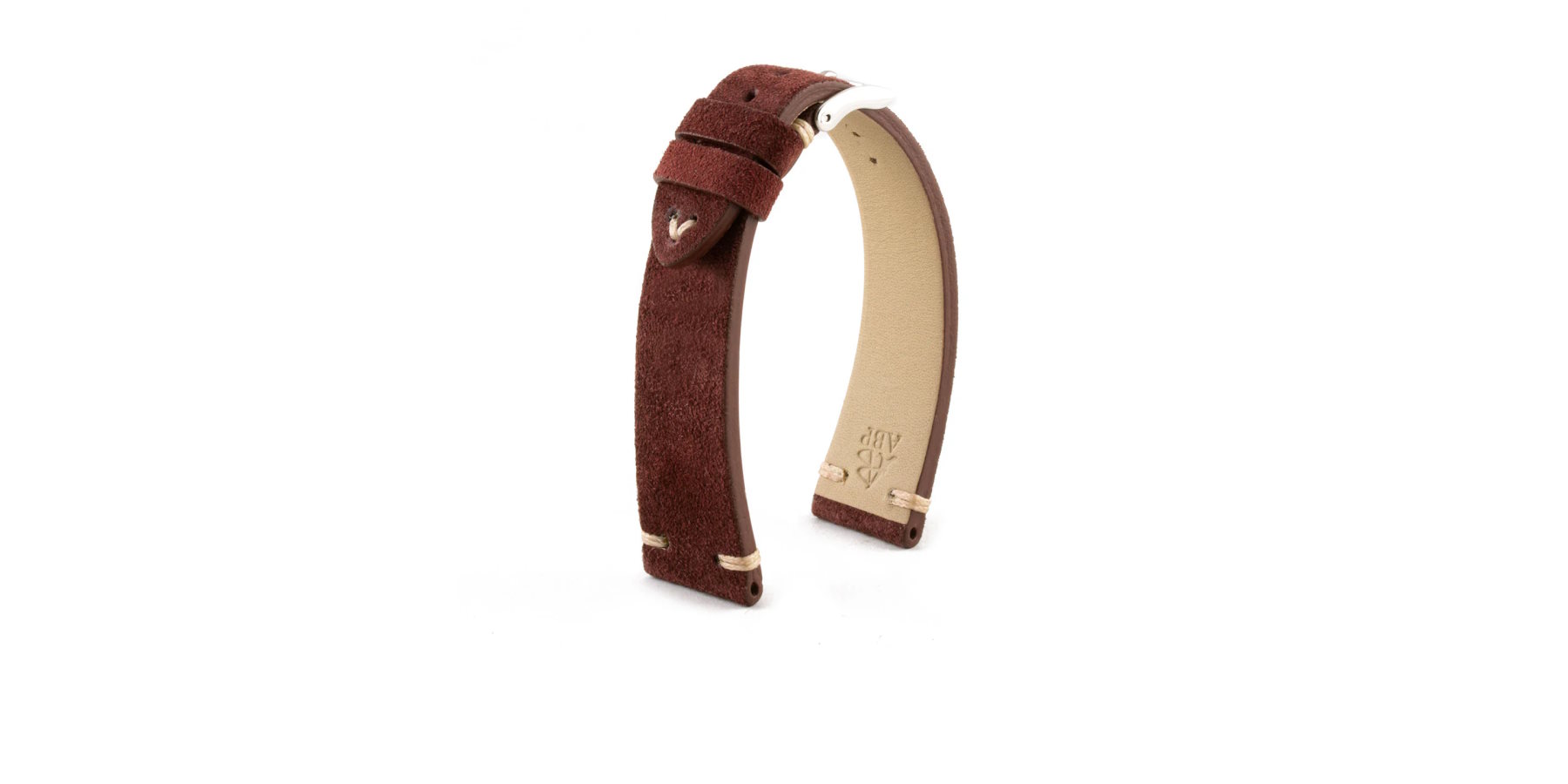 bracelet-watch-band-strap-veau-calf-suede-nubuck-rouge-bordeaux
