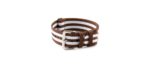 natocean-nato-bracelet-montre-watch-strap-nylon-fabric-recycle-marron-brown-blanc-white