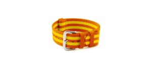 natocean-nato-bracelet-montre-watch-strap-nylon-fabric-recycle-orange-jaune-yellow