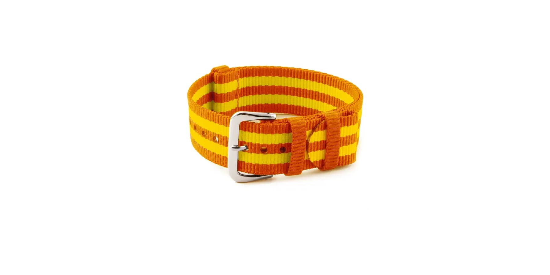 natocean-nato-bracelet-montre-watch-strap-nylon-fabric-recycle-orange-jaune-yellow