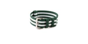 natocean-nato-bracelet-montre-watch-strap-nylon-fabric-recycle-vert-green-blanc-white