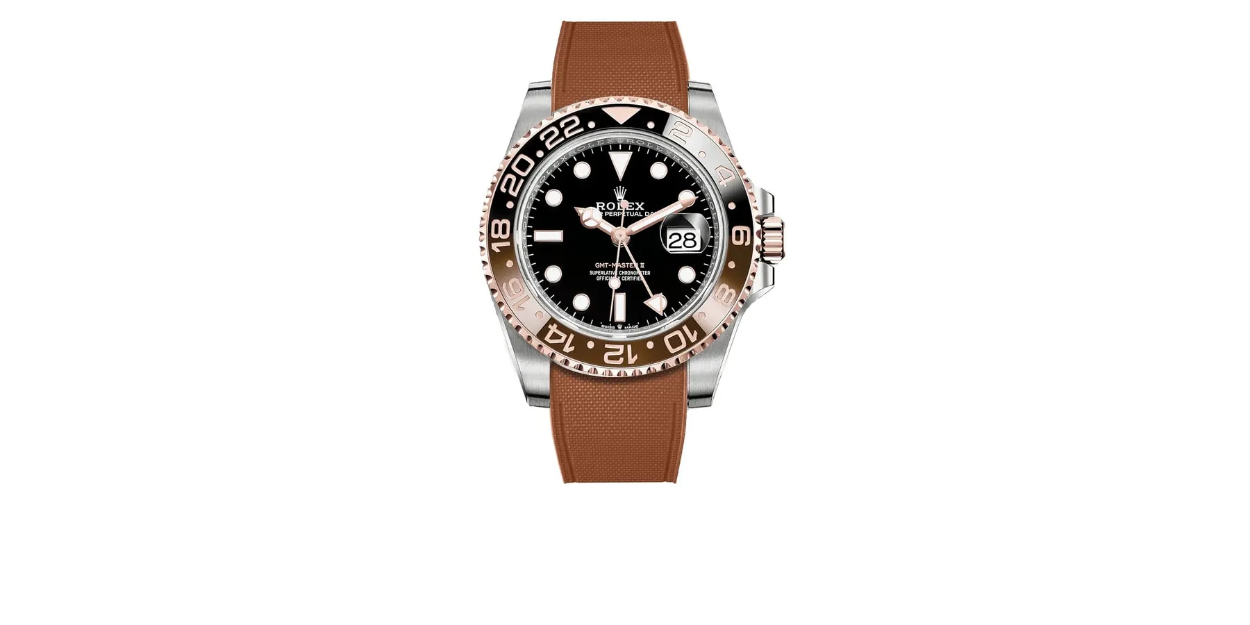 rolex-GMT-Master-II-ceramic-rubber-rstrap-marron