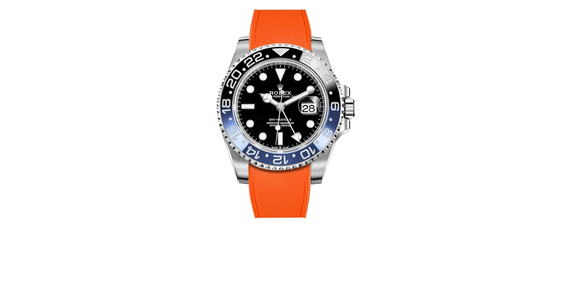 rolex-GMT-Master-II-ceramic-rubber-rstrap-orange