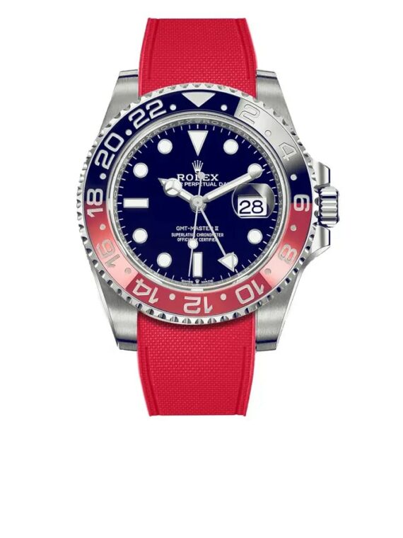 rolex-GMT-Master-II-ceramic-rubber-rstrap-rouge