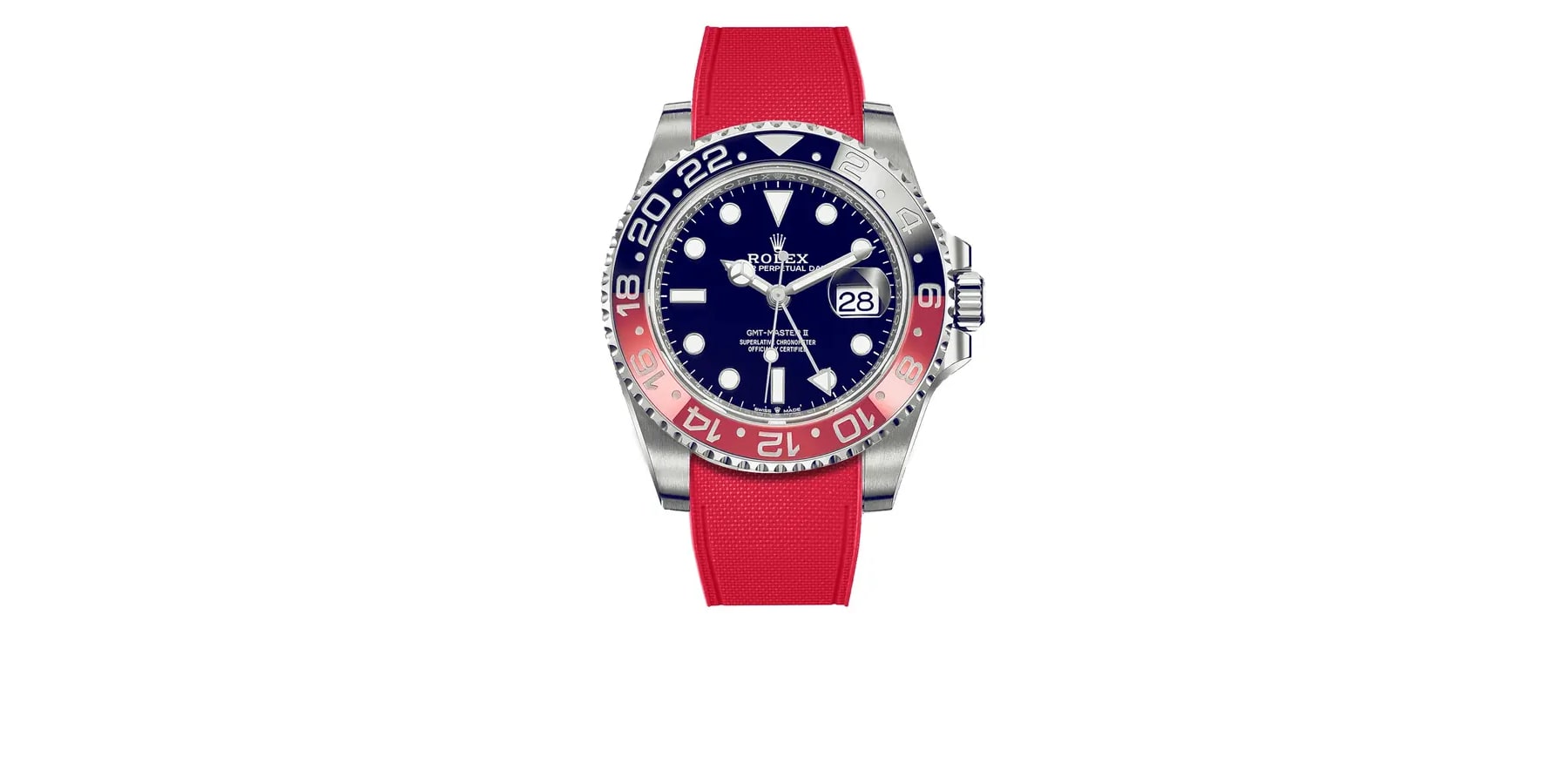 rolex-GMT-Master-II-ceramic-rubber-rstrap-rouge