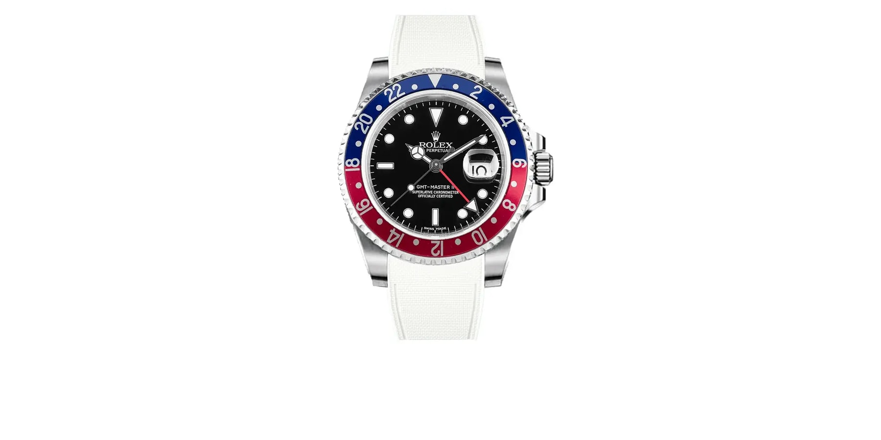 rolex-GMT-Master-II-non-ceramic-rubber-rstrap-blanc