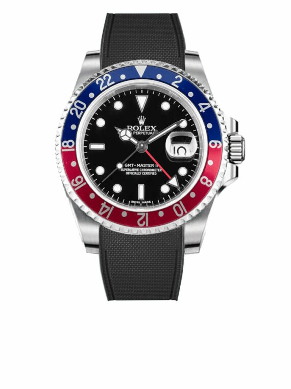 rolex-GMT-Master-II-non-ceramic-rubber-rstrap-noir