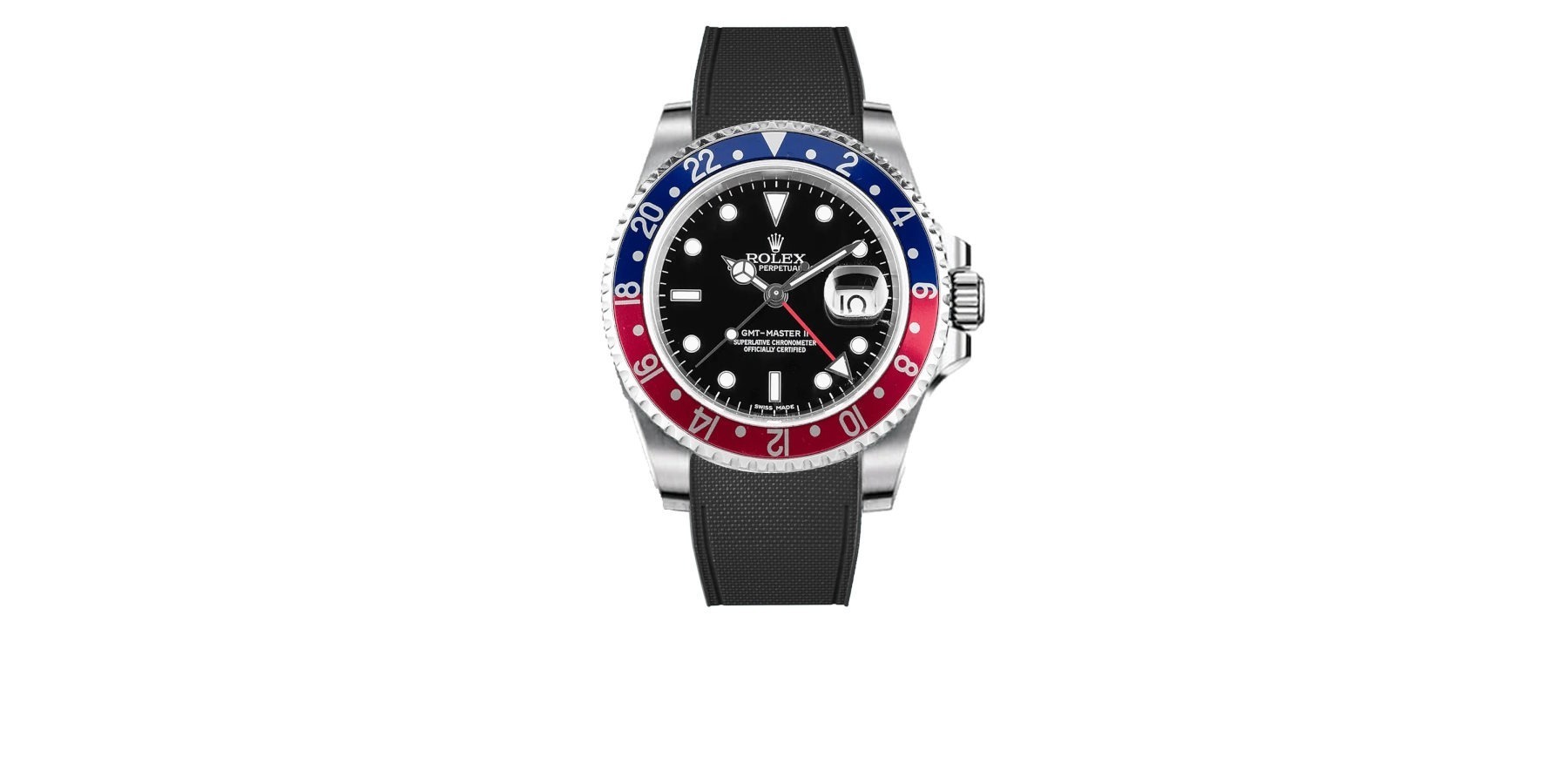rolex-GMT-Master-II-non-ceramic-rubber-rstrap-noir
