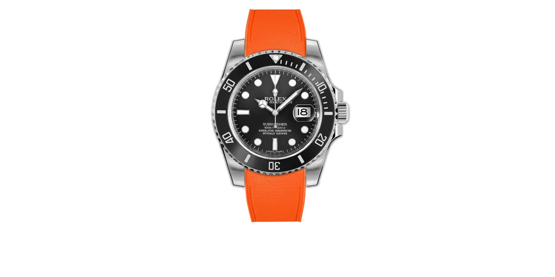 rolex-submariner-rubber-rstrap-Glidelock-orange
