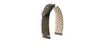 veau-suede-calf-kaki-driver-bracelet-montre-watch-band-strap