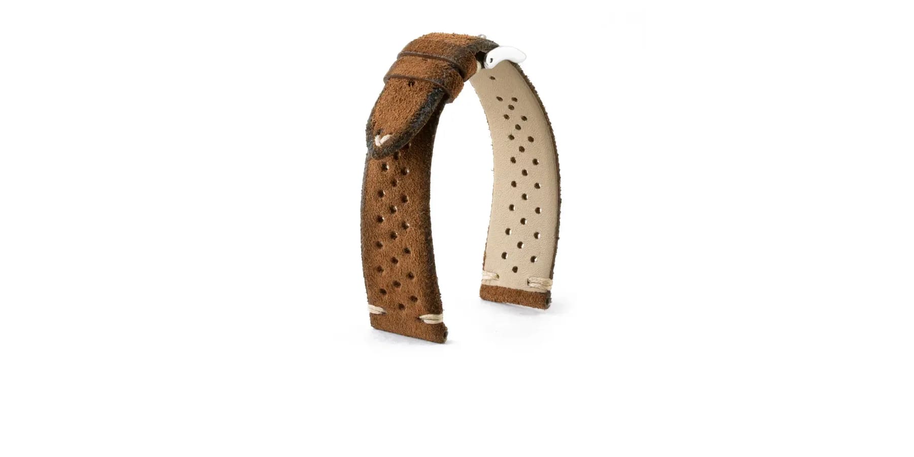 veau-suede-calf-marron-brown-driver-bracelet-montre-watch-band-strap