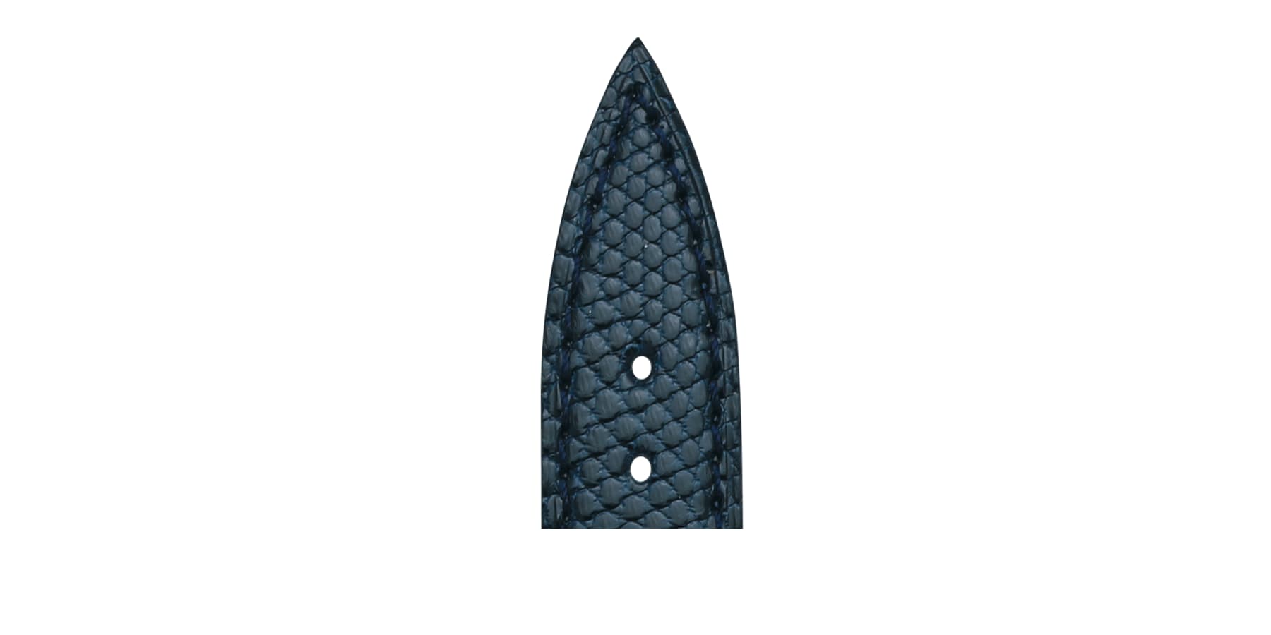Bracelet de montre Bouveret en cuir de lézard Vendôme 4270 bleu marine