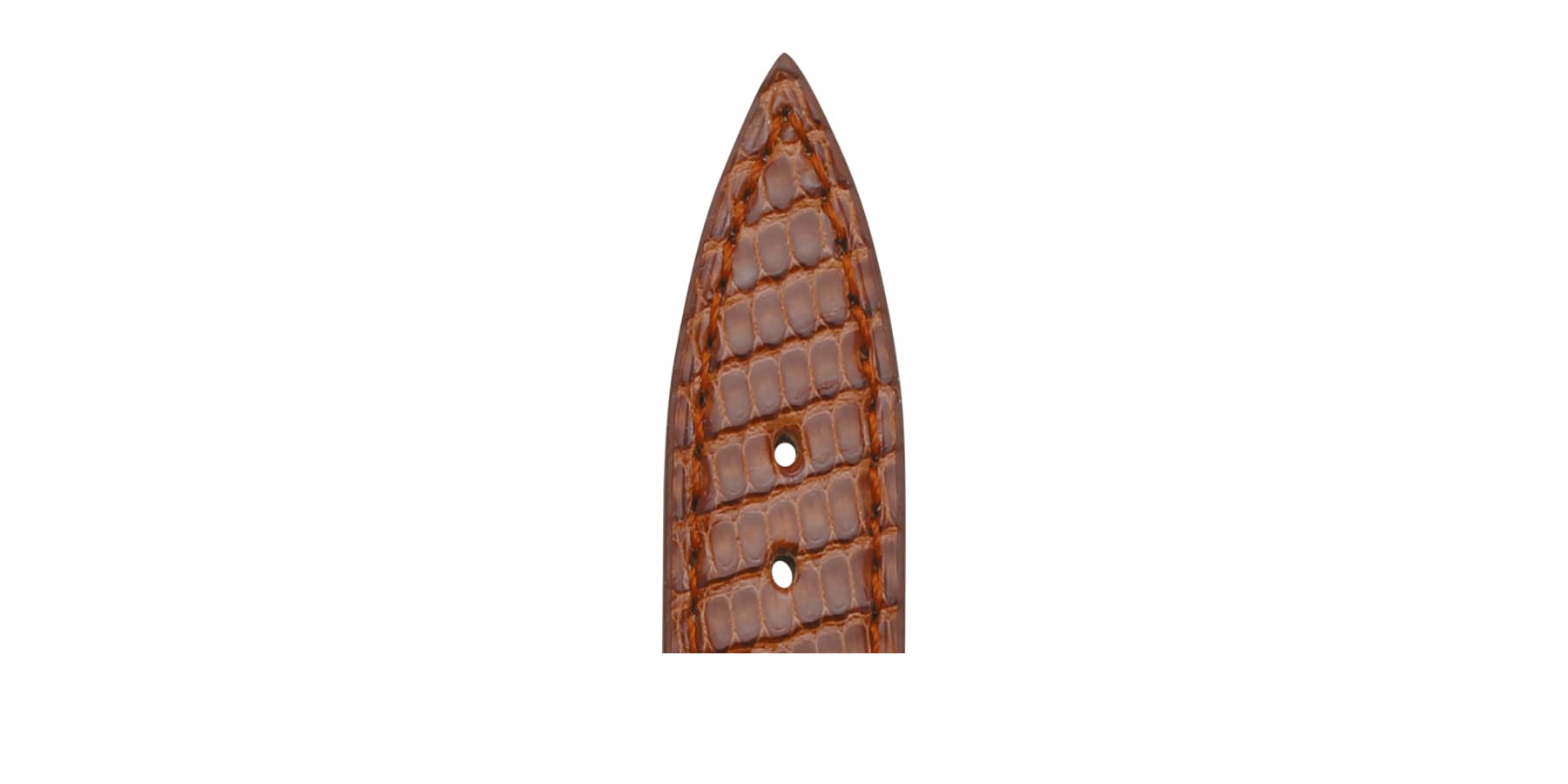 Bracelet de montre Bouveret en cuir de lézard Vendôme 4270 chocolat