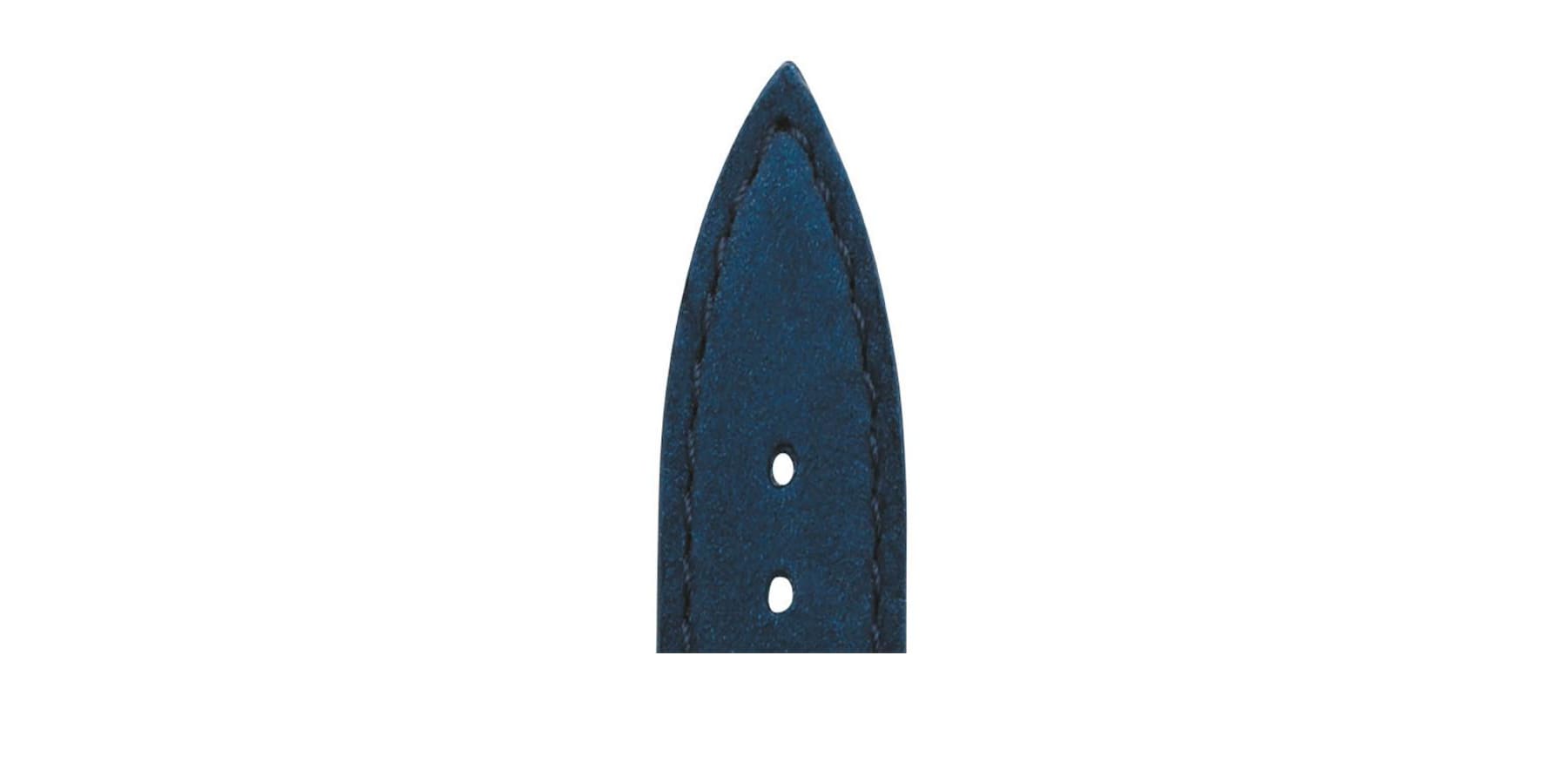 Bracelet de montre Bouveret en cuir de taurillon nubucké Capitole 4701 Marine
