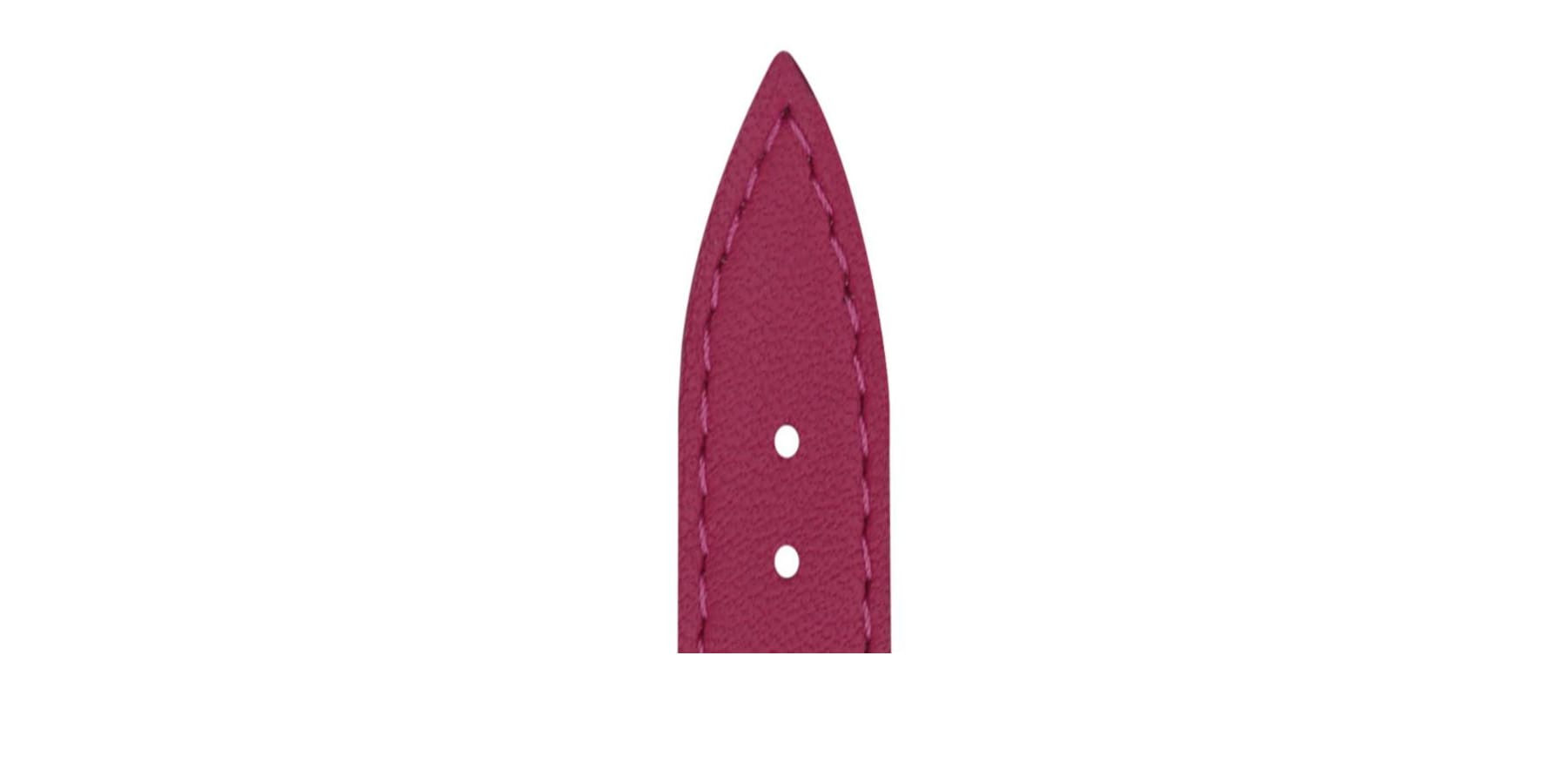 Bracelet de montre Bouveret en cuir de veau Haussman 4451 Framboise