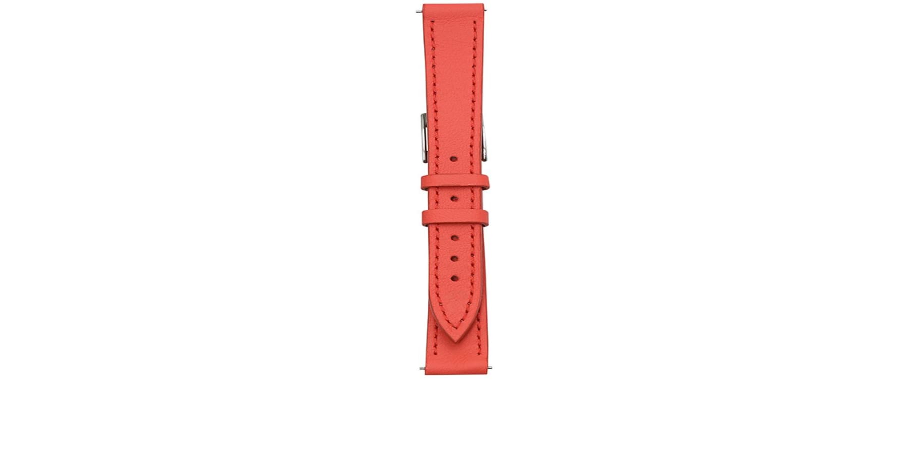 Bracelet de montre Bouveret en cuir de veau Haussman 4451 Orange 1