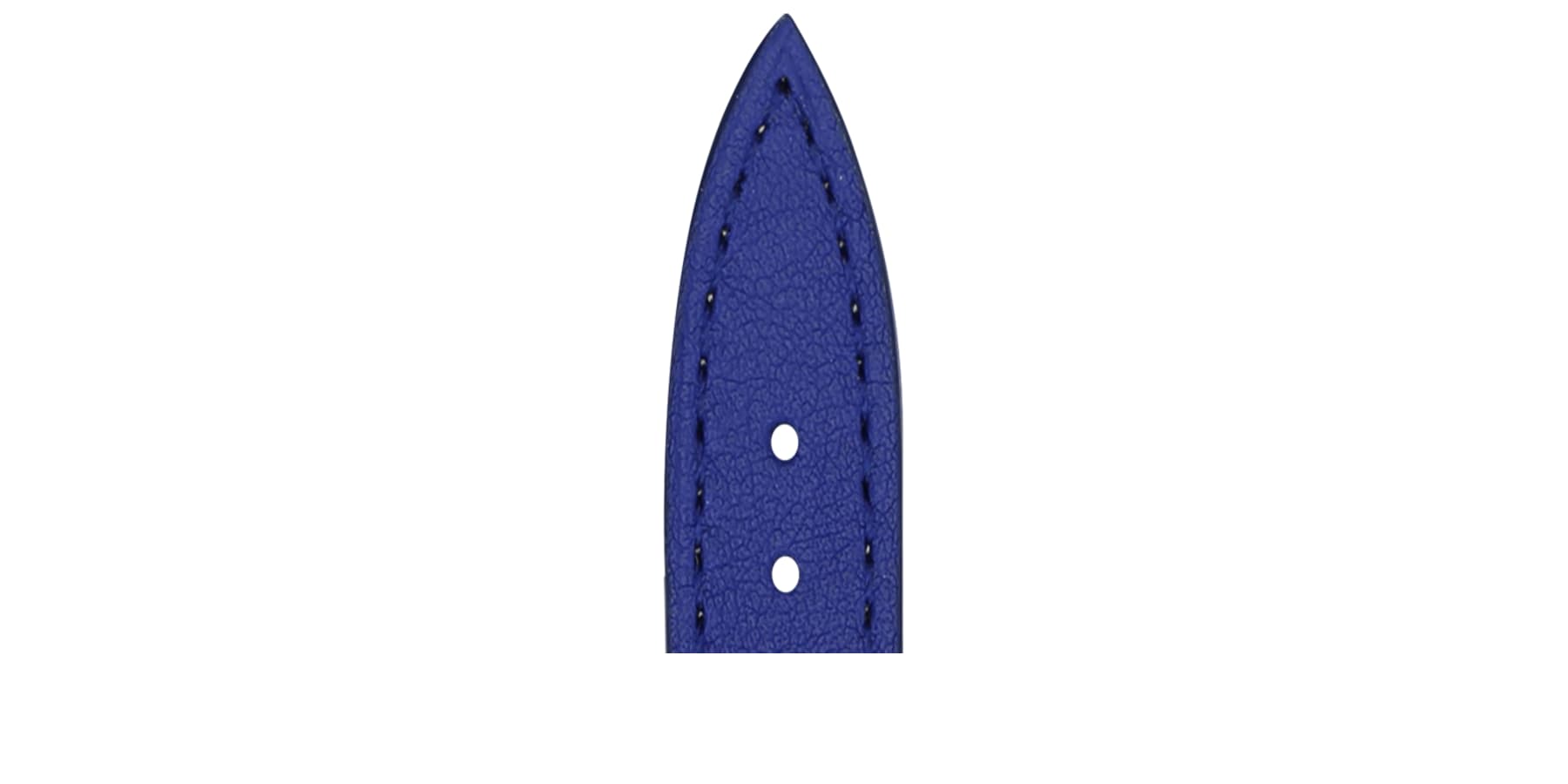 Bracelet de montre Bouveret en cuir de veau Haussman 4451 bleu myosotis 1