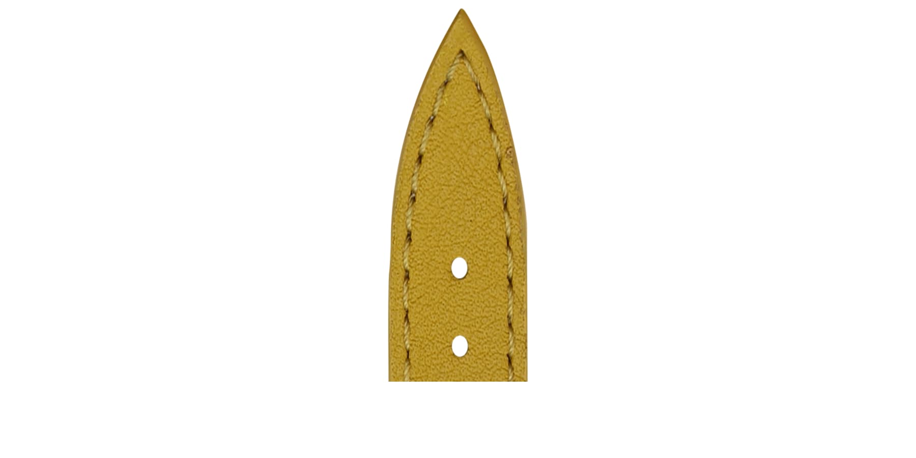 Bracelet de montre Bouveret en cuir de veau Haussman 4451 jaune safran