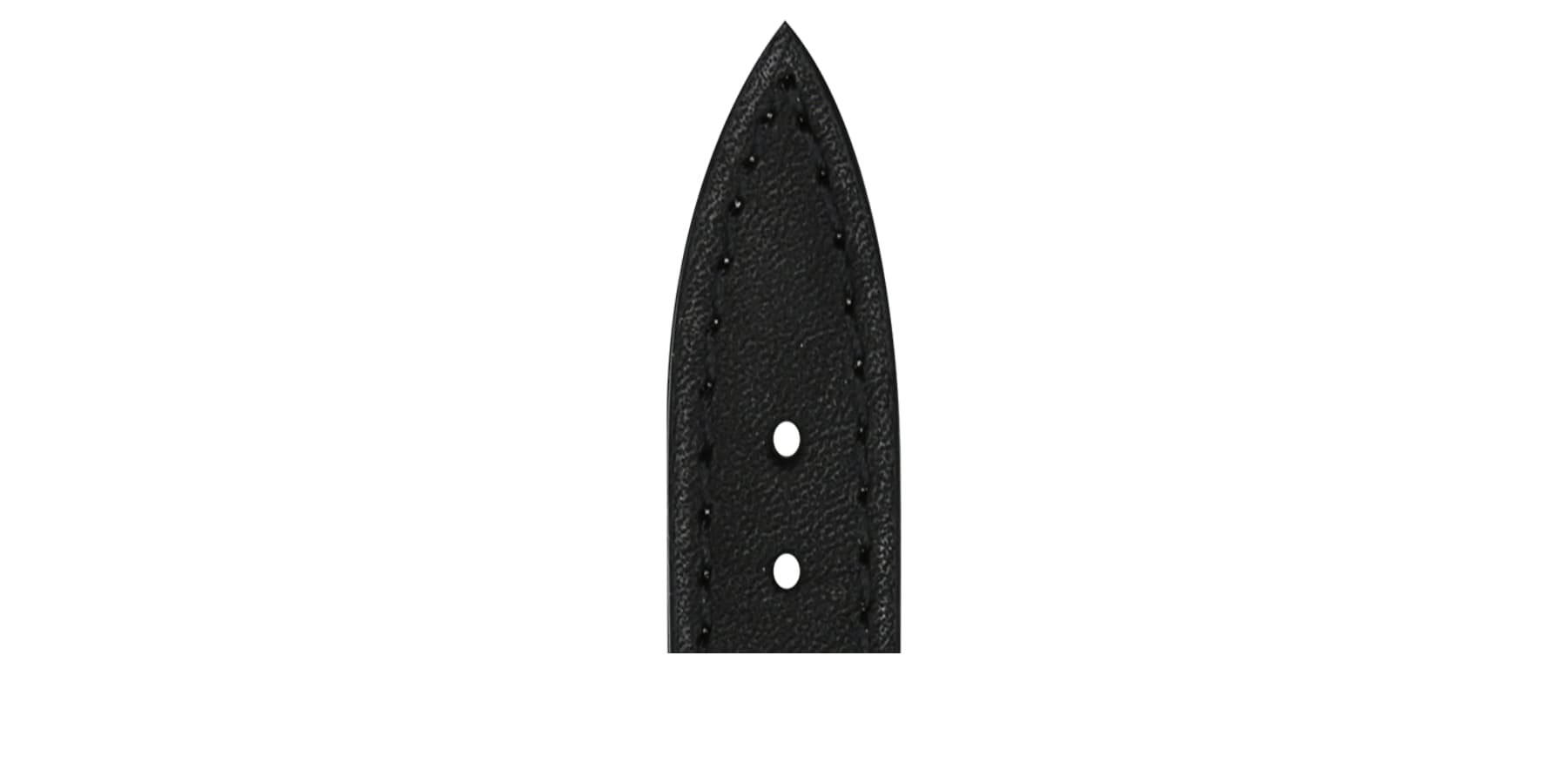 Bracelet de montre Bouveret en cuir de veau Haussman 4451 noir