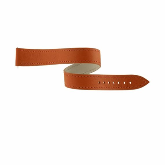 Bracelet de montre Bouveret en cuir de veau Haussman 4451 orange dt