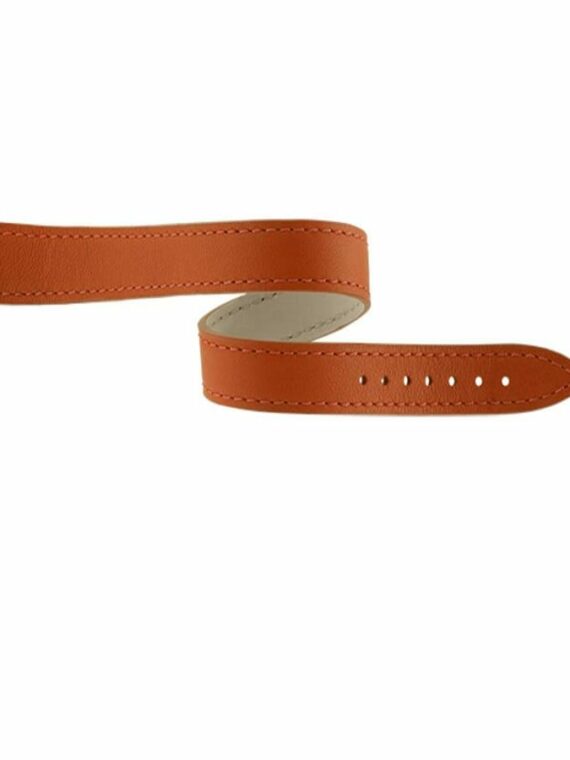 Bracelet de montre Bouveret en cuir de veau Haussman 4451 orange dt