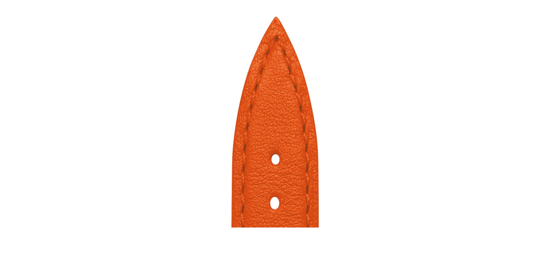 Bracelet de montre Bouveret en cuir de veau Haussman 4451 orange