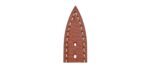 Bracelet de montre Bouveret en cuir de veau grain dauphin Dauphine 4462 chocolat sellier