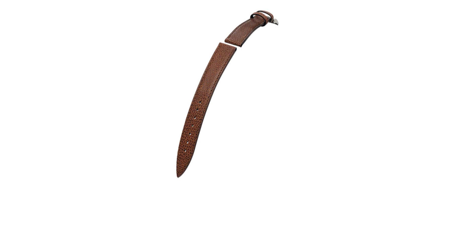 Bracelet de montre Bouveret en cuir de veau grain dauphin Dauphine 4462