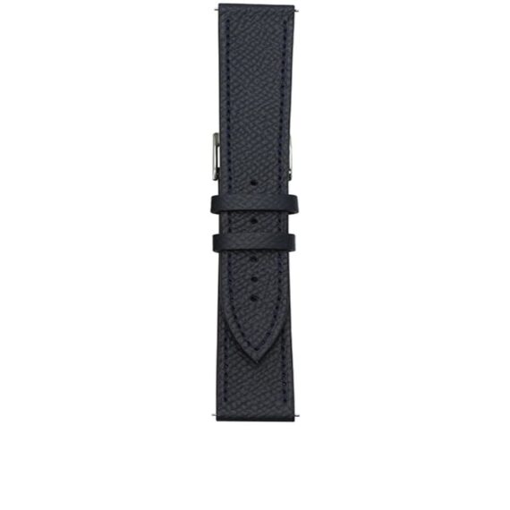 Bracelet de montre Bouveret en cuir de veau grainé Hermitage 4460 noir 2